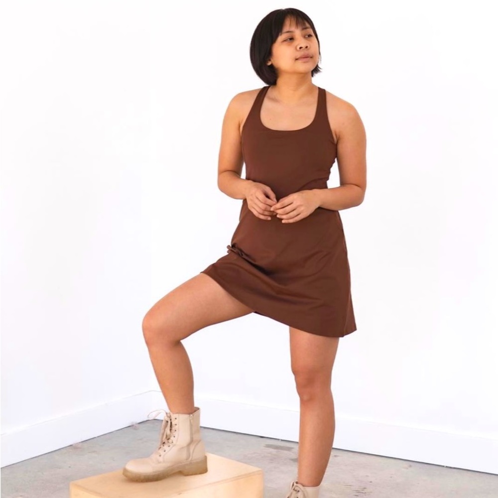 Girlfriend collective paloma dress with shorts